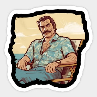 Tom Selleck Sticker